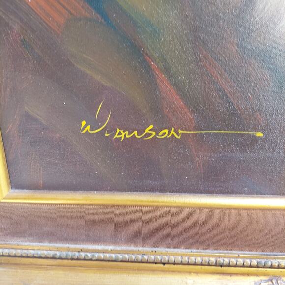 W.Dawson Original Oil Painting of Rabbi Jewish Art Certified Custom Frame - Picture 3 of 9